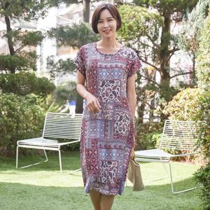 엄마옷 마담4060 편하게인견여름원피스-ZAOP103002A-