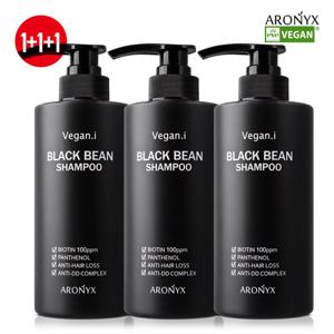 [아로닉스]비건아이 블랙빈 탈모 샴푸 500mlx3