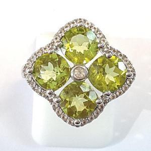 [블루케이] 하이퀄 페리도트 원석반지240327-13탄생석