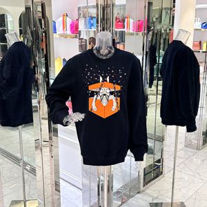 [엘러브] 에르메스 서프라이즈 크루넥 스웨터 L 네이비 4HA0332