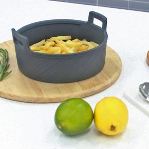 실리콘 에어프라이어 원형 용기 그릇 중 18cm 1개