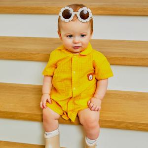 [오가닉맘]카라셔츠반소우주복 - MJMTQE02