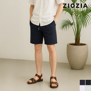 [지오지아] 면혼방 풀밴딩 캐주얼 하프 팬츠 (ABC2PT3601)