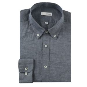 [에스티듀퐁(셔츠)]24SS 마100 퓨어 린넨 소재 슬림핏 긴소매 셔츠 SE4SM21LS334DY