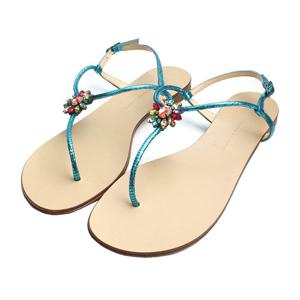 (명품) 쥬세페 자노티 멀티컬러 스톤 샌들 37