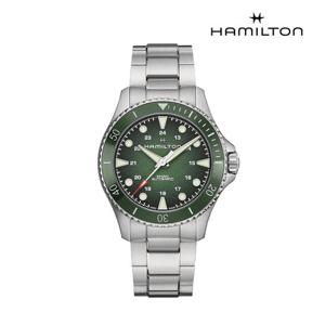 [해밀턴]H82525160 카키 네이비 스쿠바 오토매틱 43mm