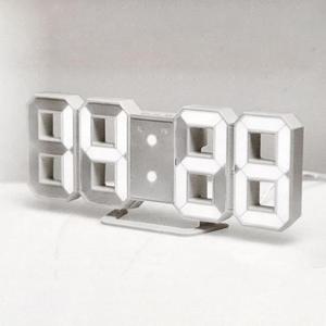 C7_유진 입체 화이트 LED시계(OT1586W) 탁상시계 벽걸이