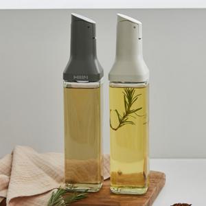 한샘 클리어 자동개폐 슬림 오일병 아이보리+그레이 세트