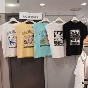 [오후]앞은 깔끔~뒤는 멋짐~포켓몬 그래픽 티셔츠 OHRA2431C