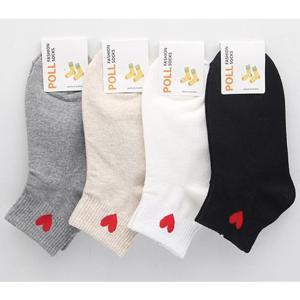 여자 단목양말(하트) 1켤레[W14C508]