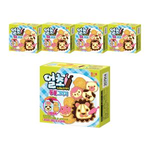 해태 얼초 동물그리기 52g x 5개