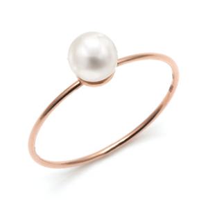 [비앤비골드] 14K 담수 진주 텐션 유닛링 / 5mm 반지 NPR21570