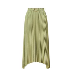 라움 여성  시즌오프REJINA PYO 라임 단색 실크혼방 플리츠스커트 CWSK3F255L2