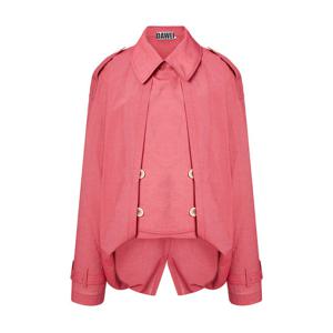 라움 여성  클리어런스DAWEI 레드 단색 면혼방 긴팔자켓 CWJA3E142R1