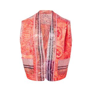 라움 여성  클리어런스FORTE FORTE 핑크 패턴 면혼방 양면베스트 CWJA3E793MU