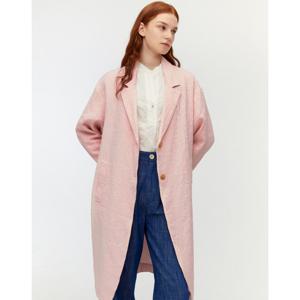 라움 여성  클리어런스FORTE FORTE 핑크 패턴 리넨혼방 코트 CWCO3E420P4