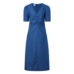 라움 여성  BAUM UND PFERDGARTEN 블루 스트라이프 면혼방 반팔원피스 CWDR3F017B2