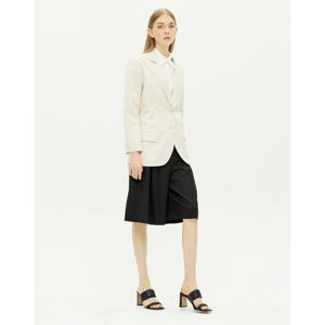 라움 여성  DENHAM WOMEN 베이지 단색 린넨혼방 긴팔자켓 CWJA2E228I1