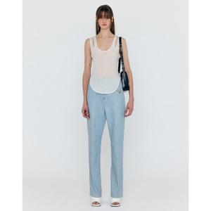 라움 여성  EENK 그레이 워싱 면 데님팬츠 CWPA3E775G2