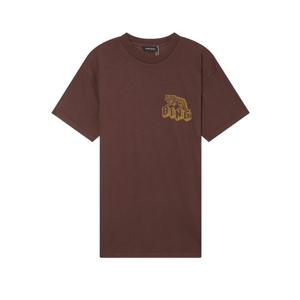 라움 여성  시즌오프LF몰단독ANINE BING 와인 프린트배색 면 반팔티셔츠 CWTS3F495D3