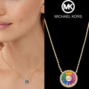 마이클 코어스 16064604 여자 14K 도금 실버 레인보우 목걸이