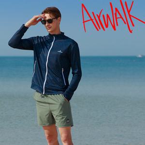[에어워크]에어워크서프 남성래쉬가드세트 집업+트렁크 YAWe5033