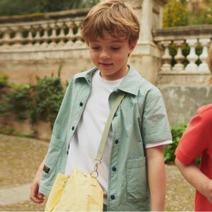 [헤지스 키즈]포레스트 반팔 셔츠형 자켓 (HSM82XS05P_KK)