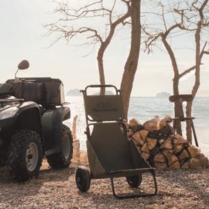 [모아캠핑] 웨건 체어 의자 짐수레 카트 캠핑 접이식 MCW-1C