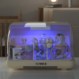 주방용품 UV살균기 뚜껑있는 식기 건조대