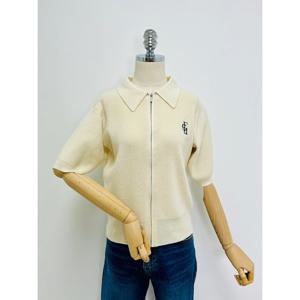 [포커스]자수 에디폼 반팔 가디건_FM4C4KC4025