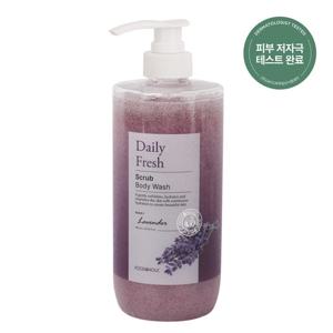 푸드어홀릭 데일리 프레시 스크럽 바디워시 라벤더 800ml /촉촉한 저자극 각질케어