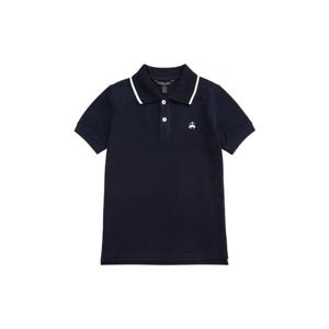 [브룩스브라더스] BB_[키즈][남아] 코튼 피케 컬러 포인트 폴로 셔츠 (네이비) (BBNTKB2195QES)