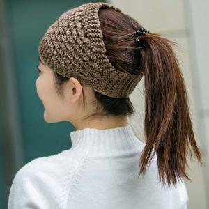 뜨개실 니트 와이드 헤어밴드 두건 머리띠 패션 모자