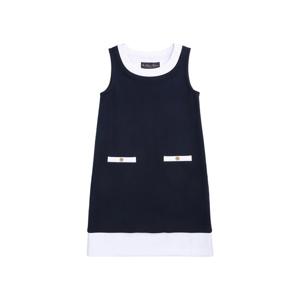 [브룩스브라더스] [키즈] 배색 포인트 슬리브리스 원피스 (네이비) (BBDZKG4940QES)