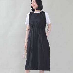 애비뉴투지 엄마옷 얇은 바스락 스트링 봄 여름 원피스 K03451
