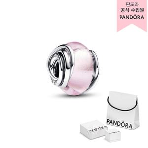 [판도라(주얼리)][백화점 보증서 제공]엔서클드 핑크 무라노 글래스 참_793241C00