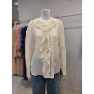 S쏠레지아 세이브존01 브이넥프릴블라우스 SOO3WBL030