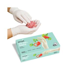 오런 라텍스 위생장갑 100p_블루_중