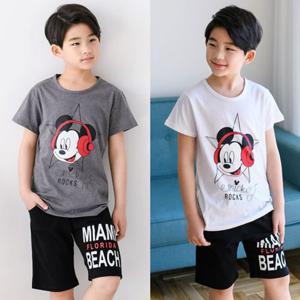 [잭키드]헤드폰미키반팔티 남