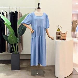 [포커스]  FM4D9OP5826_캉캉 루즈핏 스퀘어넥 롱원피스