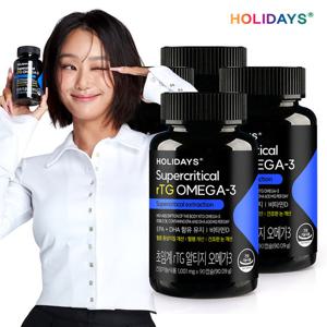 홀리데이즈 초임계 rTG 알티지 오메가3 90캡슐 4병 (12개월분)