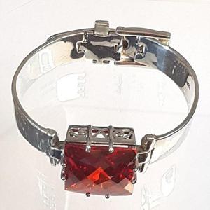 [블루케이] 가넷 합성석 실버925 뱅글팔찌240407-23