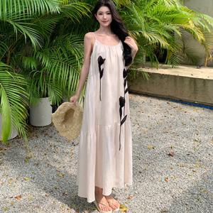 [바바라옷장]249532 - 튤립 찰랑 롱원피스 휴양지룩 바캉스룩 맥