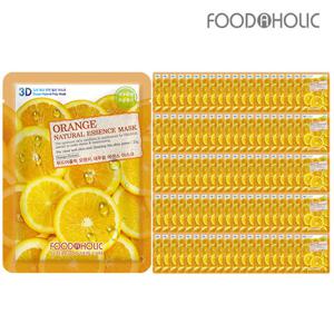 (100매)푸드어홀릭3D 오렌지 내추럴에센스 마스크팩