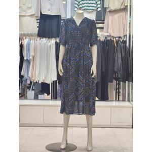 SOUP 세이브존07 여성 브이넥 쉬폰 롱 원피스 OA5OPTA