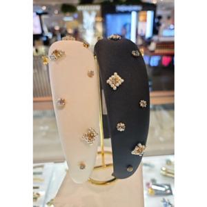 장폴클라리쎄 (JP Clarisse) 다이아 쉐잎 볼륨 크리스탈 헤어밴드 JC034HB