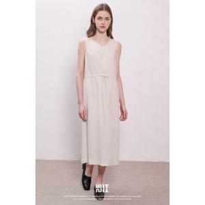 [유닛]여성 린넨 V넥 원피스 UFJWOP279N