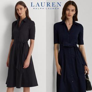 폴로 랄프로렌 17548018 여자 벨티드 면혼방 셔츠 원피스 드레스