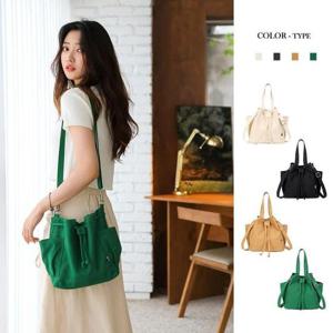 [라일리] Rly 에코백 복조리 캔버스 크로스 4COR 버킷