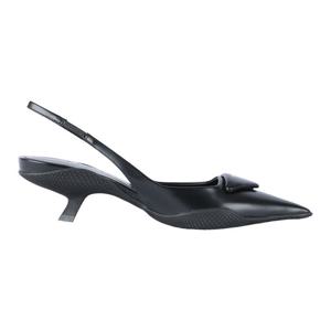 [프라다] 프라다 24SS SPAZZOLATO 슬링백 힐 블랙 1I565M 055 F0